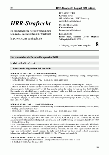 Titelbild Ausgabe 8/2000