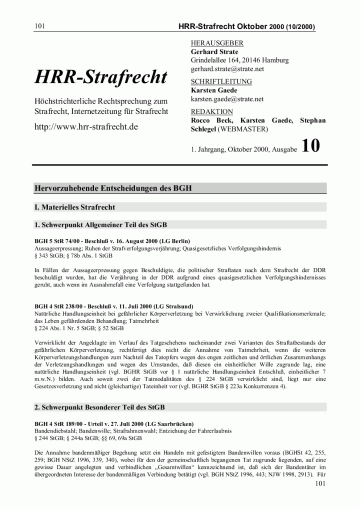 Titelbild Ausgabe 10/2000