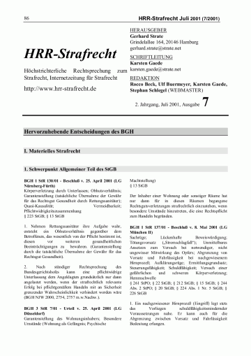 Titelbild Ausgabe 01-07