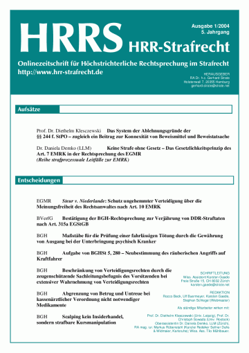 Titelbild Ausgabe 1/2004