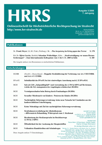 HRRS-Ausgabe Mai 2006