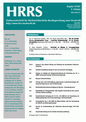 Titelbild Ausgabe 10/2007