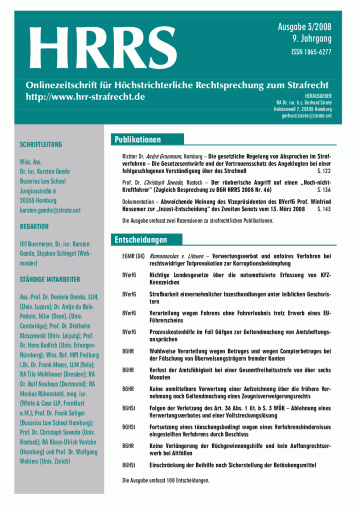HRRS-Ausgabe März 2008