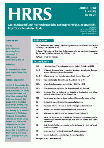 Titelbild Ausgabe 11/2008