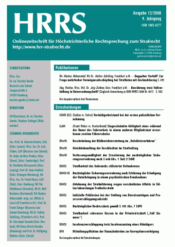 Titelbild Ausgabe 12/2008
