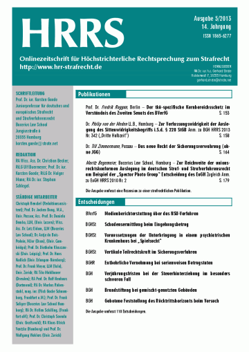 Titelbild Ausgabe 5/2013