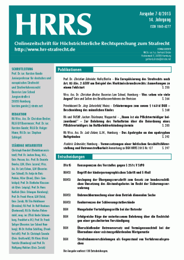 Titelbild Ausgabe 7-8/2013