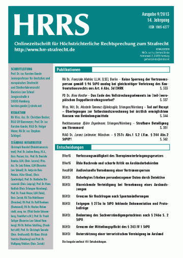 HRRS-Ausgabe September 2013