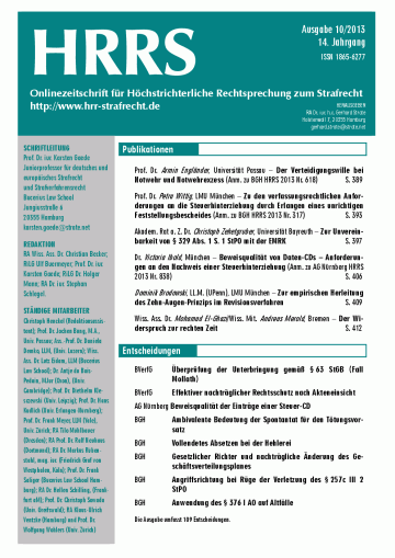 Titelbild Ausgabe 10/2013