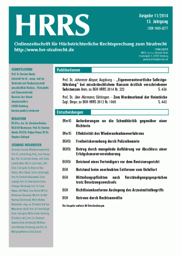 HRRS-Ausgabe November 2014