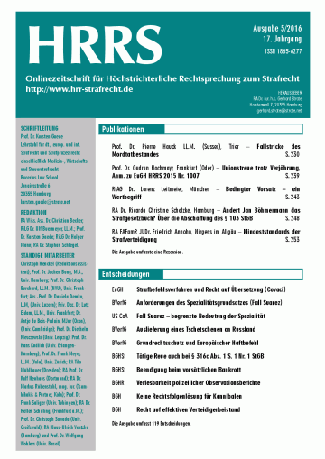 Titelbild Ausgabe 5/2016