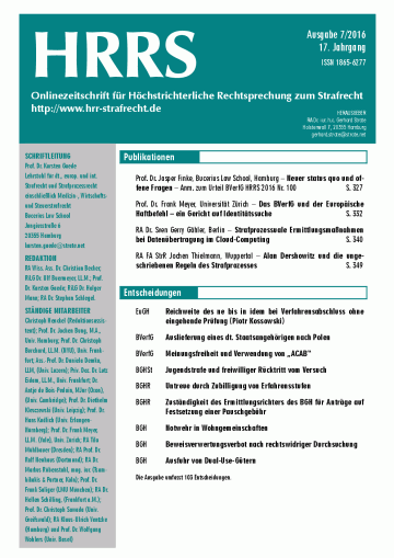 Titelbild Ausgabe 7/2016