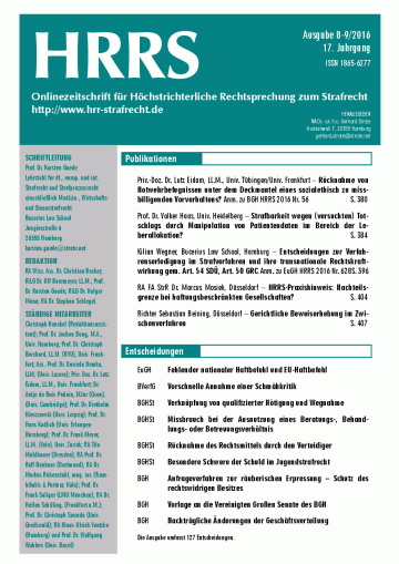 Titelbild Ausgabe 8/2016
