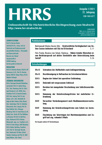 Titelbild Ausgabe 1/2021