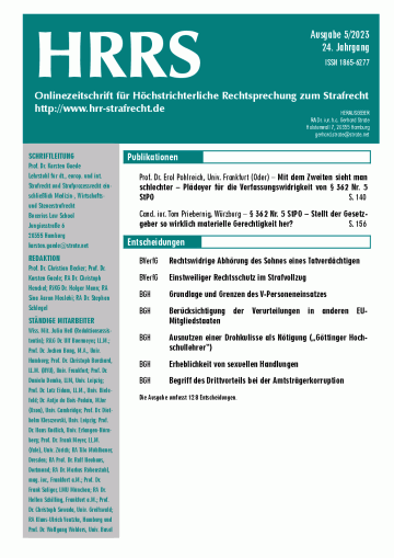 HRRS-Ausgabe Mai 2023