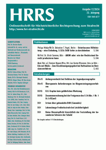 HRRS-Ausgabe Dezember 2024